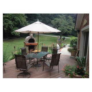 The Shiley Family Wood Fired Brick Pizza Oven in SC - Craftsman - Patio ...