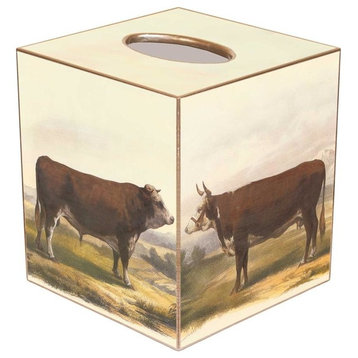 TB218-Bull Tissue Box