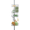 iDesign Twigz Tension Shower Caddy, Silver
