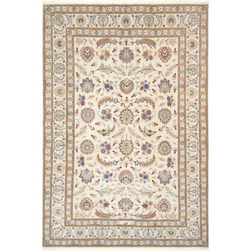 Pasargad Home Baku Hand-Knotted Silk and Wool Rug, 5'6"x8'4"