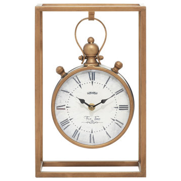 Vintage Bronze Metal Clock 60970