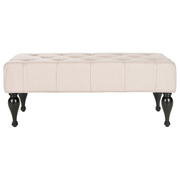 Tad Tufted Bench, Taupe