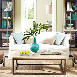 Slipcovered Club Sofa - Sofas
