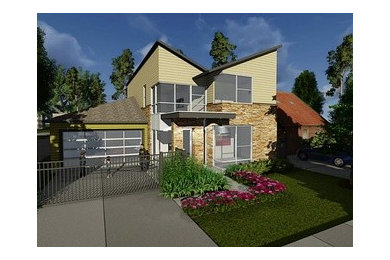 Example of a trendy exterior home design in Houston