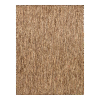 Solid Outdoor Rug for Patio or Balcony, 2'8