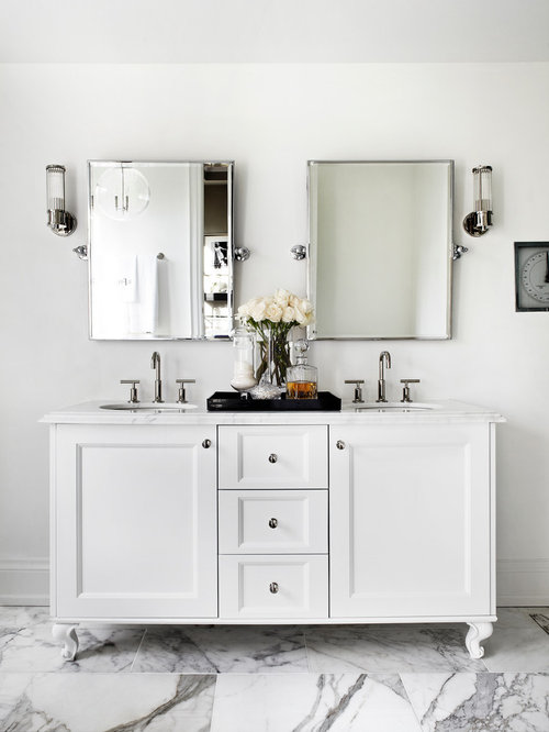 White Double Vanity | Houzz