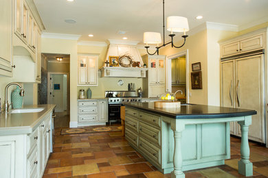 Example of a mid-sized eclectic kitchen design in Phoenix
