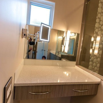 Missoula Modern Residence Master Bath Makeup Vanity