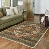 Casa Old World Persian Red and Multi Rug, 1'10"x3'0"