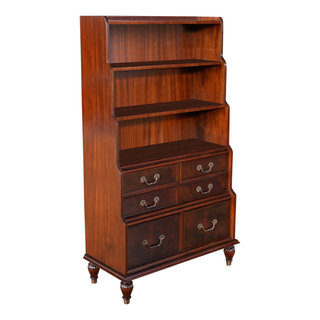 Mahogany Waterfall Bookcase - Traditional - Bookcases - by Niagara ...