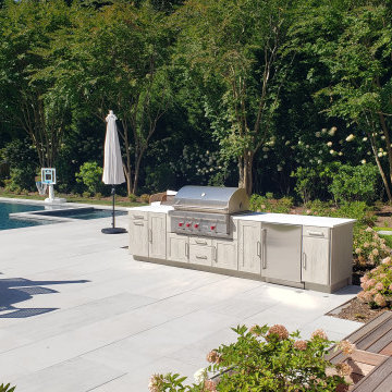 A TENNIS SLAM OUTDOOR KITCHEN IN EAST HAMPTON, NY