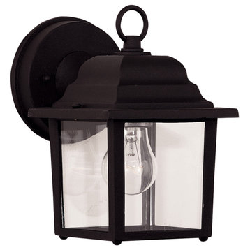 Exterior Collections 1-Light Outdoor Wall Lantern, Black
