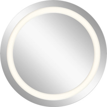 Elan 83996 Signature 33-1/2" x 33-1/2" Circular Beveled 3000K LED - Mirrored