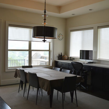 Roller Shades in a Modern Home in Austin