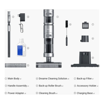 DreameTech DreameBot H11 Max Wet and Dry Vacuum - Black