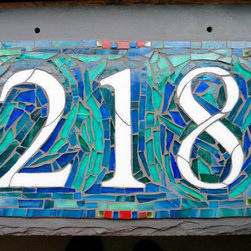Nutmeg Designs - Blue Green House Numbers - House Numbers