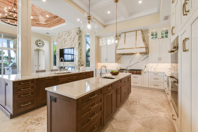 Inspiration for a transitional kitchen remodel in Miami