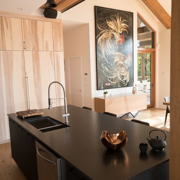 Cuisine ouverte sur la salle à manger  _  Open kitchen to the dining room