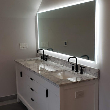 Endless Serenity: A Monochromatic Bathroom Remodel