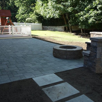 Outdoor Living Space - Paver Patio, Deck, Fire Pit