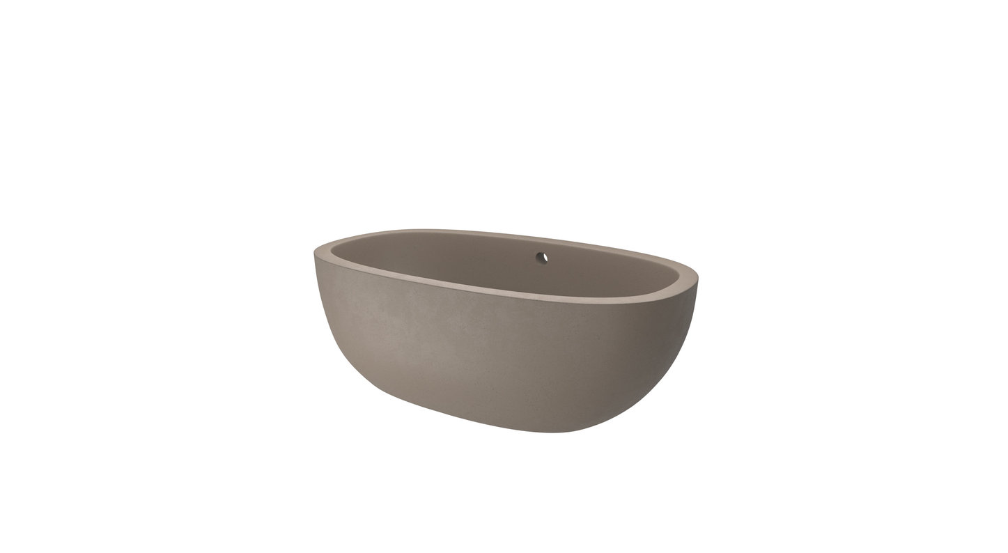 Avalon NativeStone Freestanding Soaking Tub, Earth, 62"
