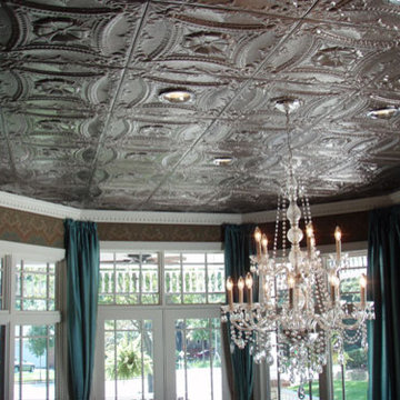 Victorian Living Room with Tin Ceilings