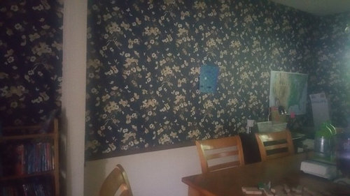 Trying To Paint Over Wallpaper