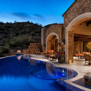 Infinity Pool and Stone Pavilion