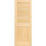 Kimberly Bay - Interior Door Louvered Panel, Unfinished Wood, Solid Core, 80"x30"x1.375" - Add the natural beauty and warmth of wood to your home with our solid pine louver panel style interior doors. Our louver doors are unfinished and can be painted to match your decor. The doors are constructed from solid pine from environmentally-friendly, sustainable yield forests. The high-quality vertical grain delivers the best appearance and performance.