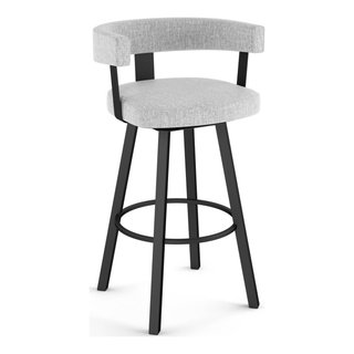 Amisco Parker Swivel Counter and Bar Stool Transitional Bar