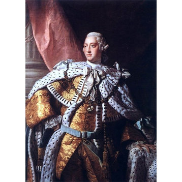 Allan Ramsay Portrait of George III, 18"x27" Wall Decal Print