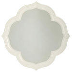 Tommy Bahama Home - Paget Mirror - A distinctive quadrefoil-and-diamond pattern is used as a recurring design theme throughout the Ivory Key collection. The mirror is a direct representation of this symmetrical shape formed by partially overlapping circles of the same diameter.
