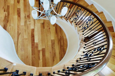Elegant staircase photo in Austin