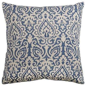 Rizzy Home Traditional Damask Down Filled Pillow DFPT09785NV002222