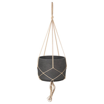 Patio 11" Wide Craft Hanging Pot With Netting