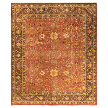 Eclectic, One-of-a-Kind Hand-Knotted Area Rug Pink, 7' 10" x 9' 4"