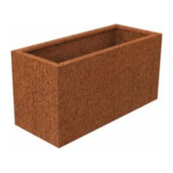Corten Steel Andes Trough - Outdoor Plant Pots & Planters