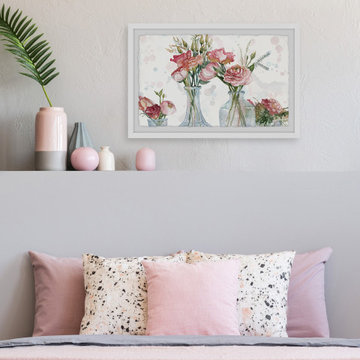 "Festive Peonies" Framed Painting Print