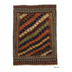 Antique Shiraz Kilim Rug - Area Rugs