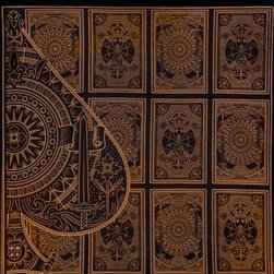 Arcana Black & Gold Fine China Square Platter - Serving Dishes And Platters