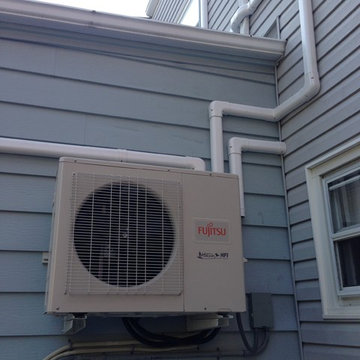 Ductless Air conditioning inside unit and outside unit pictures