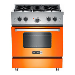 Big Chill Pro Range in Orange - Gas Ranges And Electric Ranges