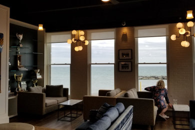 Inspiration for a coastal family room remodel in Toronto
