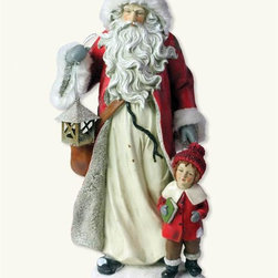 On A Winter's Eve Santa Figurine - Holiday Accents And Figurines