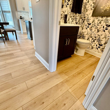 Light Oak LVP Flooring with Seamless Transitions