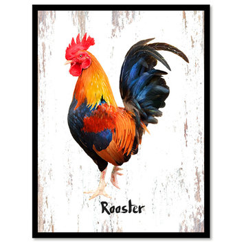 Rooster Bird Canvas Print, 13"x17"
