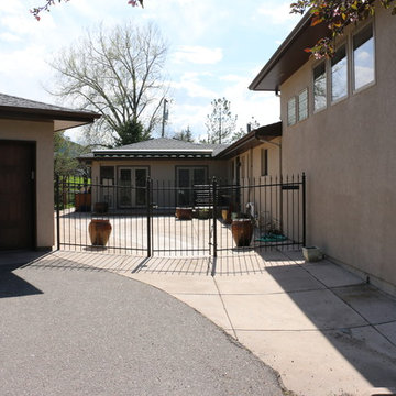 The home gets a new Courtyard Entrance...