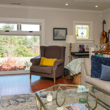 Unique Windows in Charming Living Room - Renewal by Andersen Bay Area, San Franc