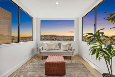 Inspiration for a modern bedroom remodel in San Francisco
