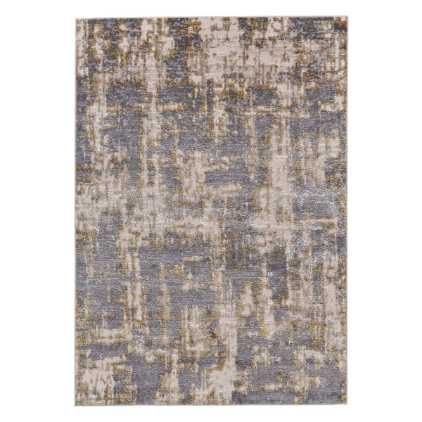 Weave & Wander Vanhorn Rug, Gold and Sterling, 8'x11'